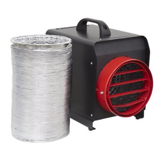 Sealey DEH5001 Industrial Fan Heater with 6m Ducting - 3 Phase